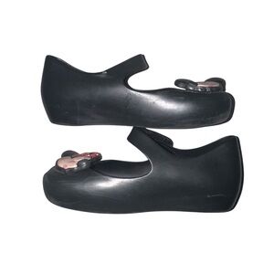 Mini Melissa Minnie Black Flats